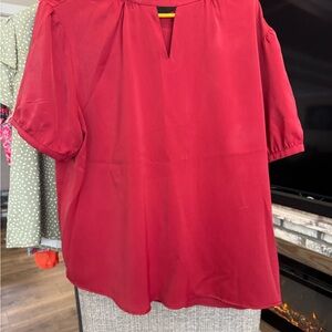 Elegant Red Women's Top